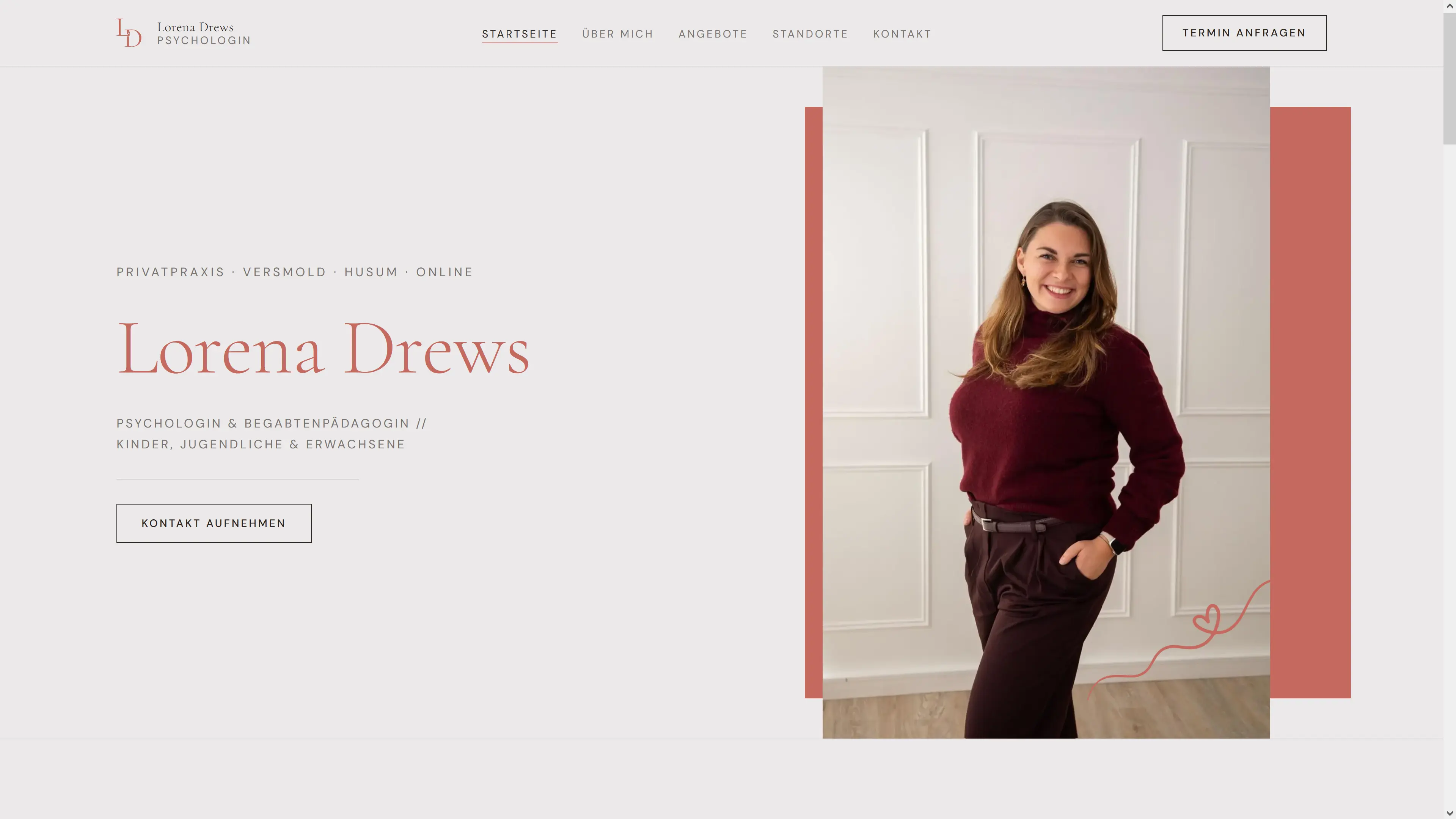 Lorena Drews - Webdesign Referenz aus Nienburg / Mittelweser
